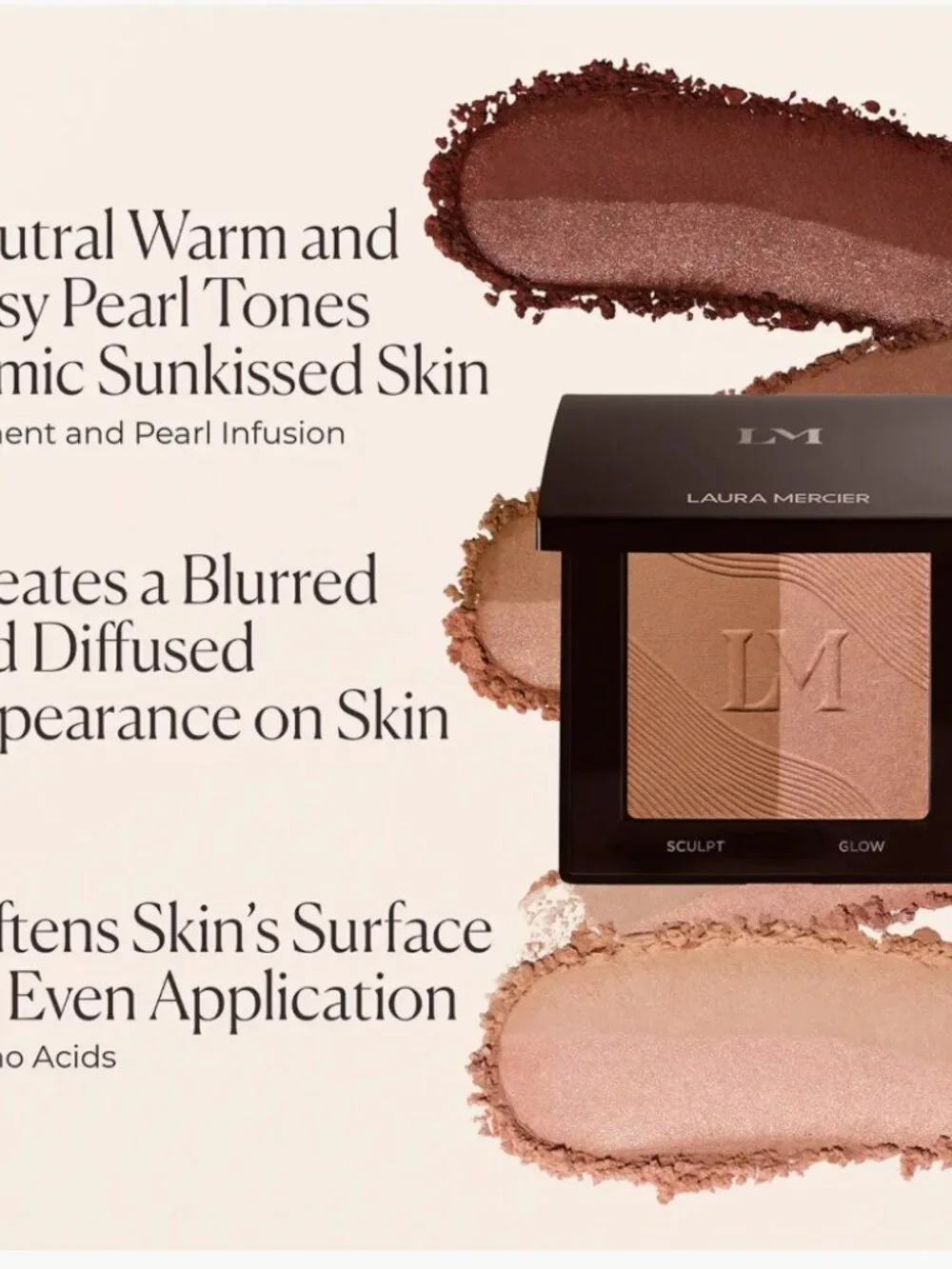 LAURA MERCIER Bronze Color Infusion Bronzer * ~ 10 SAINTE-CROIX (Duo) 9g NIB